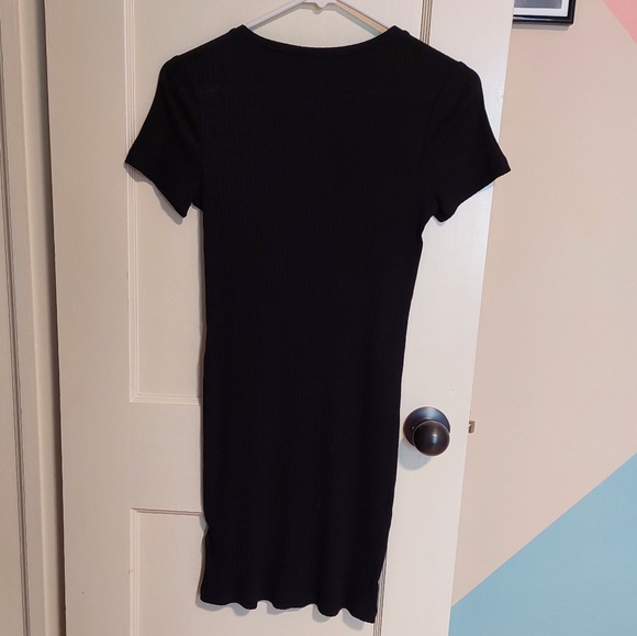 H&M Black Ribbed Dress - Picture 2 of 4